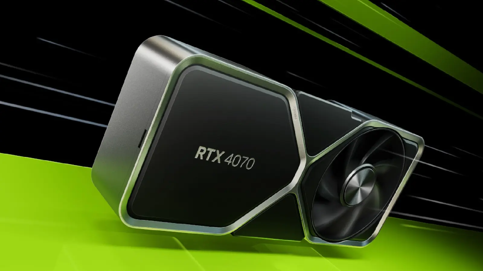 an nvidia rtx 3070 graphics card is sitting on top of a green surface .