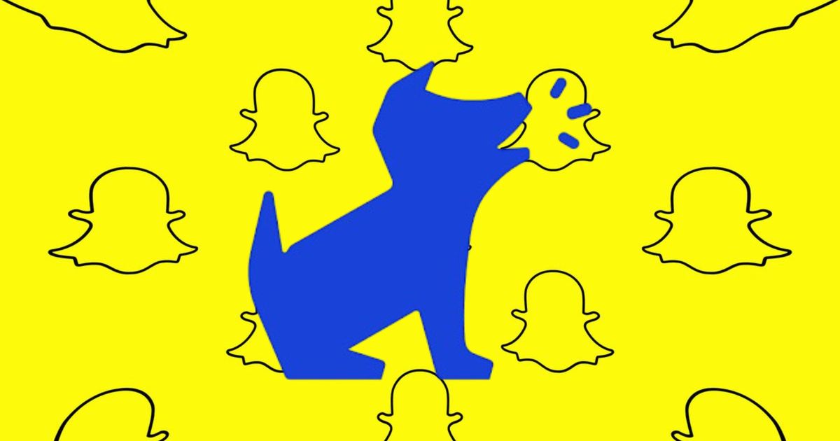 An image of the logos of Snapchat and Bark - monitor iPhone and Android
