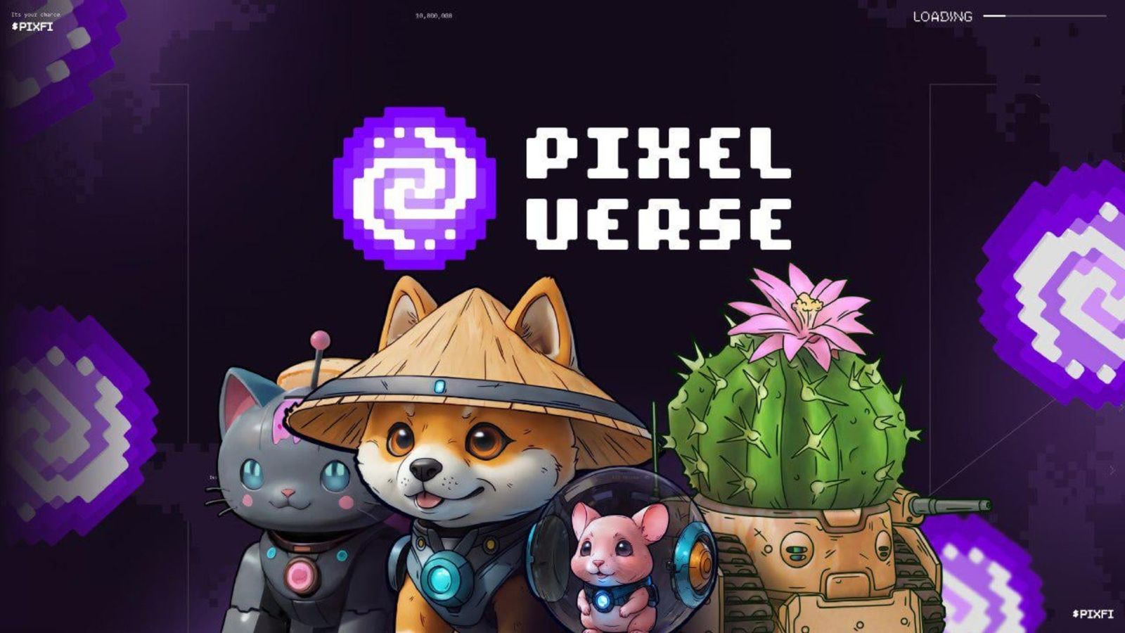 An image of several pets in the Pixelverse - PixelTap by Pixelverse Daily Combo Today